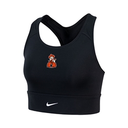 Nike Swoosh Long Line Bra in Black