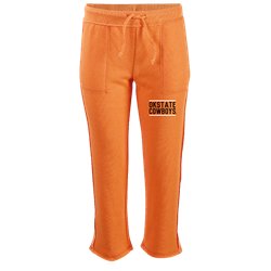 OKSTATE ORANGE TRAVEL CROP PANT