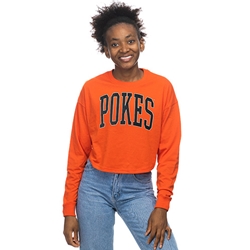 POKES CROP DROPSHOULDER TOP