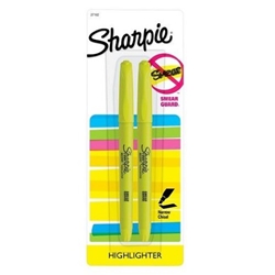 SHARPIE POCKET HIGHLIGHTER YELLOW 2CT