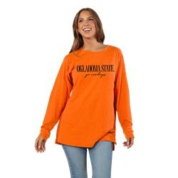 GO COWBOYS SCRIPT LONG SLEEVE TUNIC