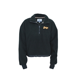 POKES 1/4 ZIP PEBBLE FLEECE PULLOVER