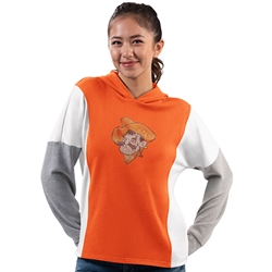 RHINESTONE PETEHEAD TRI COLOR HOODIE