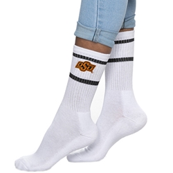 BRAND WHITE CREW SOCK