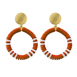 EMERSON STREET GOLD & ORANGE PETE HOOPS