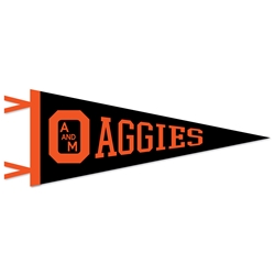 BLACK VAULT A&M AGGIES PENNANT