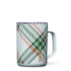 CORKCICLE PEPPERMINT PLAID MUG 16OZ