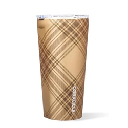 CORKCICLE GOLDEN PLAID TUMBLER 16OZ