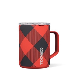 CORKCICLE BUFFALO PLAID RED MUG 16OZ