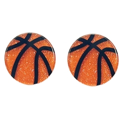 FAN GLAM GLITTER GLAM BASKETBALL STUDS