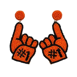 FAN GLAM FOAM FINGER EARRING