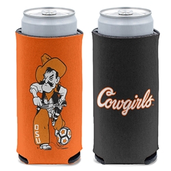 SOCCER PETE/COWGIRLS SCRIPT SLIM CAN COOLER