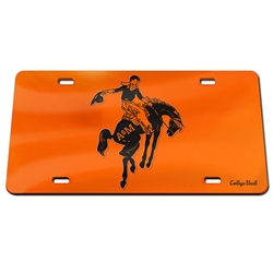 ORANGE BRONC LICENSE PLATE