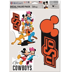 OKSTATE DISNEY FAN PACK DECAL SET