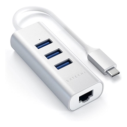 SATECHI TYPE-C 2-IN-1 USB 3.0 ALUMINUM 3 PORT HUB