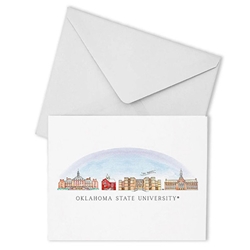 OKLAHOMA STATE SKYLINE 12PK NOTE CARDS