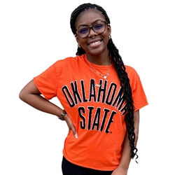 OKSTATE CHENILLE ROLLED TEE