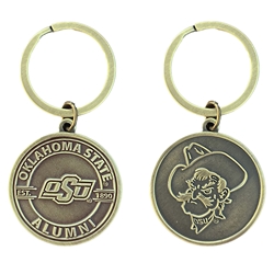 ALUMNI ANTIQUE BRASS KEYCHAIN