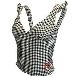 OLEANDER GINGHAM TOP