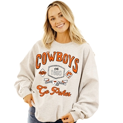 COWBOYS PATCHES 25 THRIFTED SWEATSHIRT