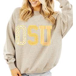 OSU QUILTED PUFF THRIFTED SWEASHIRT