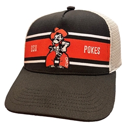 JERSEY STRIPED TRUCKER CAP