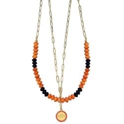 OSU MULTI BEAD NECKLACE