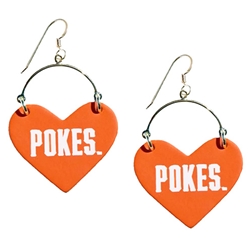 NICKLE & SUEDE POKES LOVER EARRING