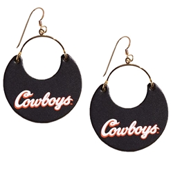NICKLE & SUEDE COWBOYS NINA EARRINGS