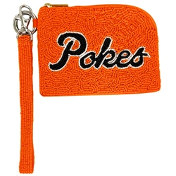 FAN GLAM POKES SCRIPT BEADED WRISTLET