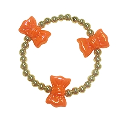 FAN GLAM BOW BEADED BRACELET