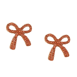 FAN GLAM RHINESTONE BOW STUDS