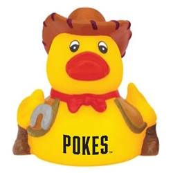 POKES COWBOY RUBBER DUCK