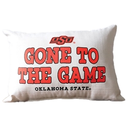 OKSTATE GONE TO THE GAME PILLOW