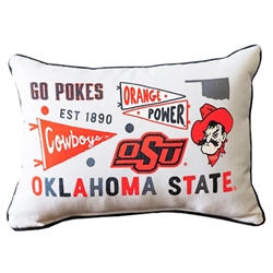 OKSTATE COLLEGIATE CLUSTER PILLOW