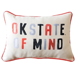 OKSTATE OF MIND PILLOW