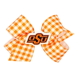 OSU GINGHAM MEDIUM BOW