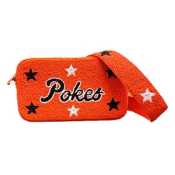 FAN GLAM POKES STARS BEADED BAG