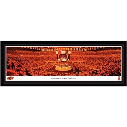 OKLAHOMA STATE WRESTLING PANORAMA WITH FRAME