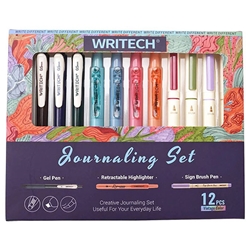 WRITECH JOURNALING SET - 12PK VINTAGE