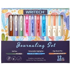 WRITECH JOURNALING SET - 12PK MILD