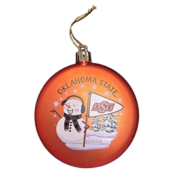 OKSTATE SNOWMAN ORNAMENT