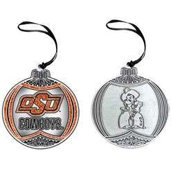 PEWTER GLITTER ORNAMENT