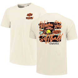 SOFTBALL GLOVE SCRIPT TEE