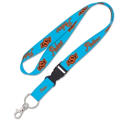 POKES SCRIPT TURQUOISE LANYARD
