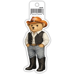 COWBOY BEAR STICKER
