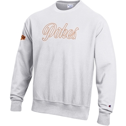 POKES OUTLINE REVERSE WEAVE CREW