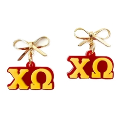 CHI O BOW CHARM DANGLES