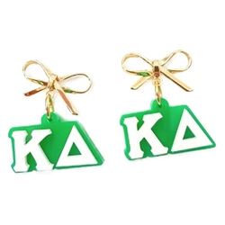 KAPPA DELTA BOW CHARM DANGLES