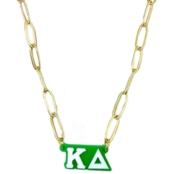 KAPPA DELTA CHARM LINK NECKLACE